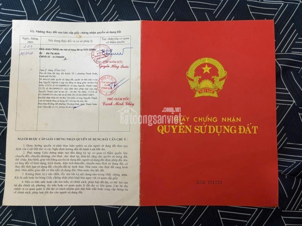 CHÍNH CHỦ CẦN BÁN NHÀ 36A CỰ LỘC – ÔTÔ VÀO NHÀ