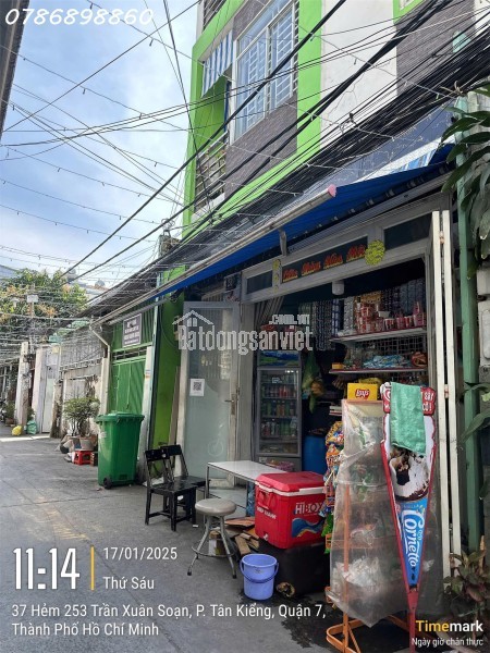 BÁN NHÀ HẺM XE HƠI ĐƯỜNG SỐ 13 VƯỜN ĐIỀU – PHƯỜNG TÂN QUY, QUẬN 7