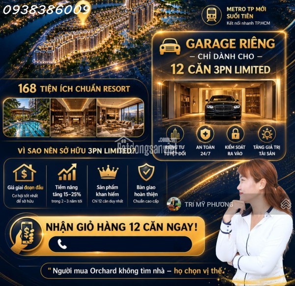 Orchard Heights - chỉ cần 1 tỷ 800 triệu, công chứng sang tên ngay căn 3PN + MT Đại Lộ Hùng Vương