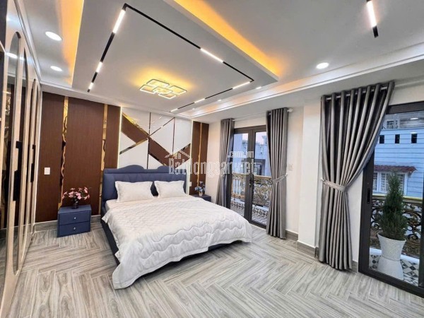 Bán Nhà Mới Xây 5 Tầng Giáp Tân Phú Hẻm ô tô 7 Chổ DT gần 60m2 Giá 7,6 Tỷ TL