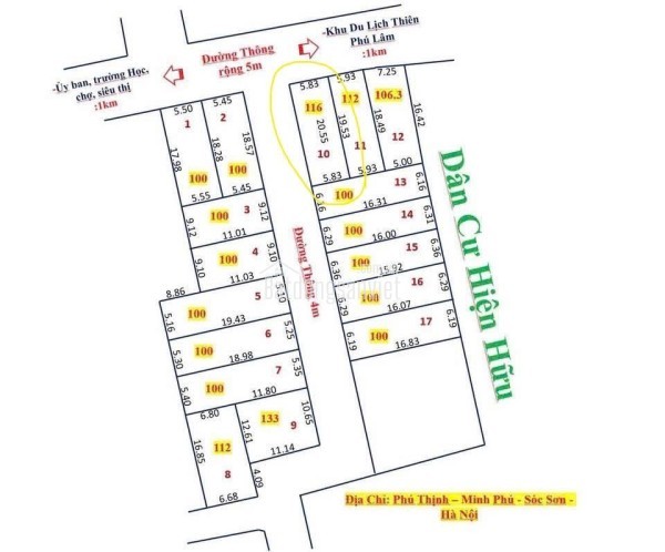 ĐẤT ĐẸP - GIÁ TỐT - Bán Nhanh Lô Đất Full thổ cư tại huyện Sóc Sơn, Hà Nội