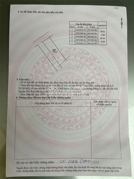ĐẤT ĐẸP - GIÁ TỐT - Bán Nhanh Lô Đất Full thổ cư tại huyện Sóc Sơn, Hà Nội