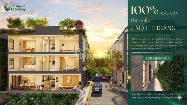 Bán căn liền kề 70m2 mặt tiền rộng 5m gần đường lớn rộng 36m.Có thể kinh doanh - buôn bán và ở