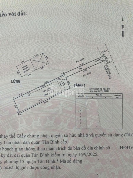 NGUYỄN SỸ SÁCH TÂN BÌNH - NỞ HẬU 139M2 - GẦN KCNTB GIÁ 7.7 TỶ