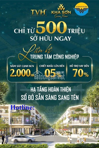 Bán đất dự án Kha Sơn Green Home - Phú Bình - Thái Nguyên