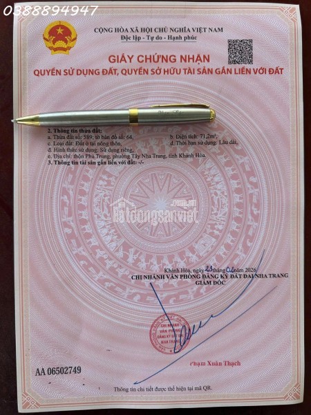 Bán nhà đường Hà Thanh gần ngã 2/4, trung tâm Nha Trang