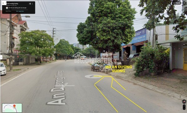 Bán đất ngõ 368 An Dương Vương, TP Hòa Bình (nay là tỉnh Phú Thọ), diện tích 854.2m2, miễn TG