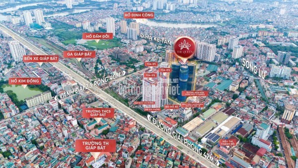 BÁN 3 CĂN NGOẠI GIAO ĐẸP NHẤT DỰ ÁN THE QUEEN - 360 GIẢI PHÓNG, PHƯƠNG LIỆT, HÀ NỘI
