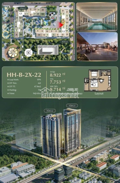 🌆 CĂN 1PN- HHB-24-22 - HANOI SEASONS GARDEN : ĐẲNG CẤP SỐNG SANG GIỮA LÒNG HÀ NỘI🌆