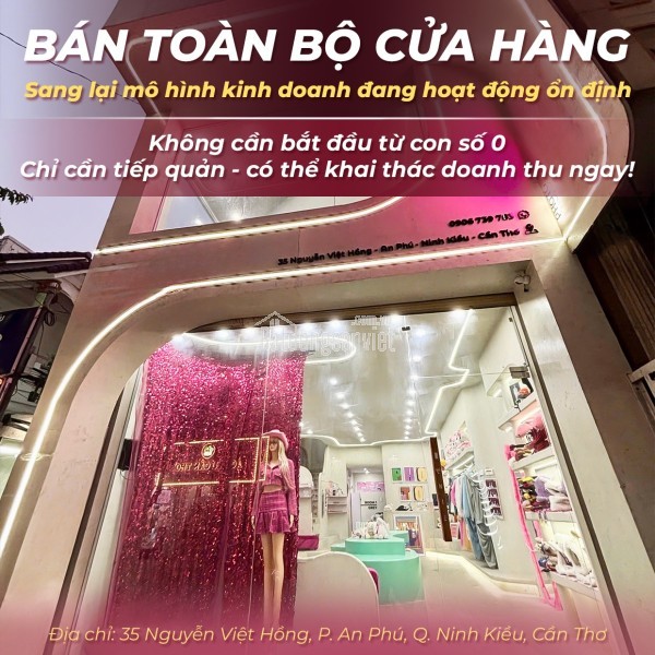 CHÍNH CHỦ SANG NHƯỢNG TIỆM PHOTOBOOTH - VỊ TRÍ ĐẸP TRUNG TÂM CẦN THƠ