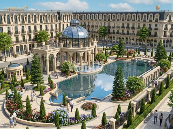Noble Palace Tây Thăng Long – Trục vàng Hoàng Quốc Việt 40m
