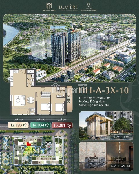 🌿 CĂN HỘ DÀNH CHO NGƯỜI THÍCH SỐNG GIỮA RESORT, KHÔNG PHẢI GIỮA BÊ TÔNG - HH-A-3x-10
