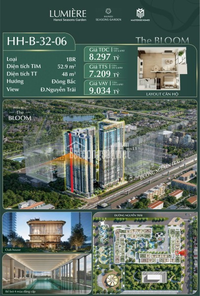 🌿 MỞ BÁN CĂN 1PN VIEW ĐƯỜNG NGUYỄN TRÃI TẠI MASTERISE CAO XÀ LÁ 🌿