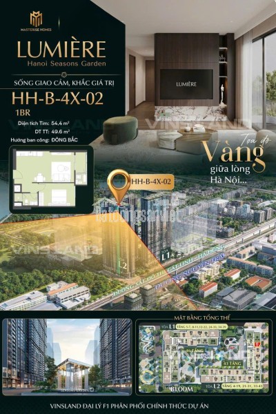 🏡 1PN HÀNG HIẾM – PHÒNG KHÁCH SIÊU RỘNG
LUMIÈRE HANOI SEASONS GARDEN