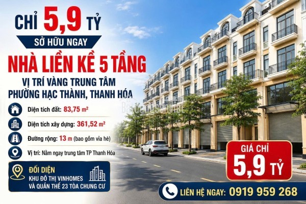 LIỀN KỀ, SHOPHOUSE CUỐI CÙNG - CENTRAL RIVERSIDE. CK 7%. QUÀ TẶNG 300TR. CĐT: 09666 343 969