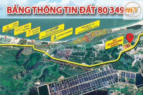 BÁN QUỸ ĐẤT VEN BIỂN LỘC AN – ĐẤT ĐỎ, BÀ RỊA – VŨNG TÀU – 80.349m²