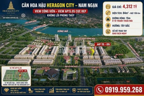 HERAGON CITY – NAM NGẠN. GIÁ ĐỢT 1. RA SỔ NGAY.