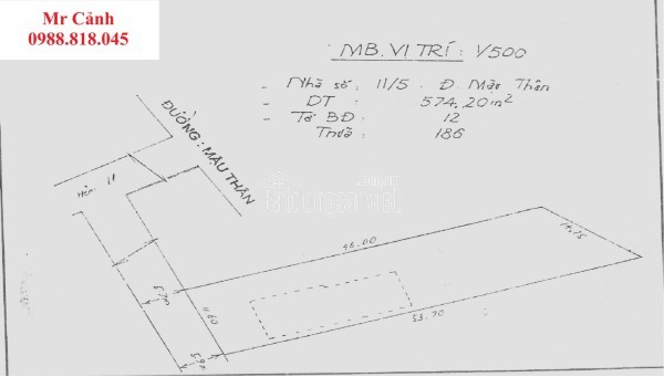 Bán nhà hẻm 11/5 đường Mậu Thân, phường Xuân Khánh, quận Ninh Kiều, Cần Thơ, 574.2m2 x 3 tầng,