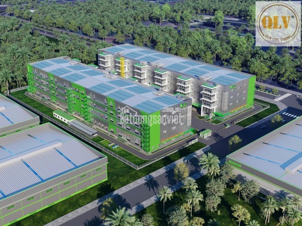 CHO THUÊ NHÀ XƯỞNG NHIỀU TẦNG – KCN LONG HẬU, LONG AN – 7.000m²