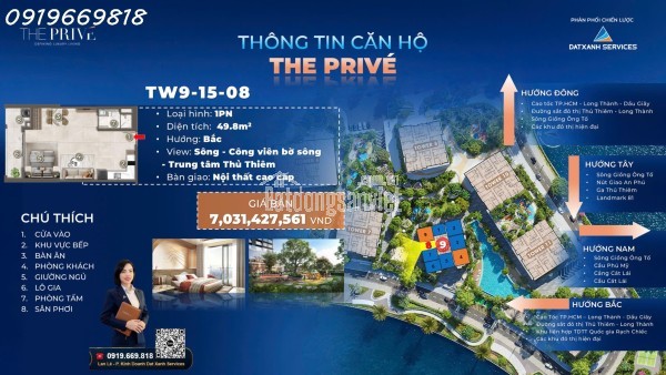 The Prive căn hộ hạng sang ba mặt giáp sông  trung tâm quận 2 chỉ 10% ký hợp đồng mua bán căn 1