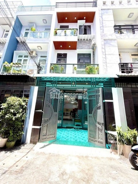 Siêu phẩm 4 tầng BTCT, ô tô ngủ trong nhà, 4m x 13m, gần chợ Thạch Đà -  Quận Gò Vấp, chỉ 6 tỷ
