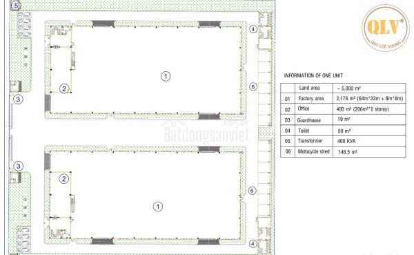CHO THUÊ CÁC NHÀ XƯỞNG ĐỘC LẬP – KCN CHÂU ĐỨC, BÀ RỊA - VŨNG TÀU – MỖI XƯỞNG ~ 2.220m²