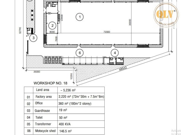 CHO THUÊ CÁC NHÀ XƯỞNG ĐỘC LẬP – KCN CHÂU ĐỨC, BÀ RỊA - VŨNG TÀU – MỖI XƯỞNG ~ 2.220m²