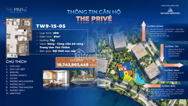 BÁN CĂN HỘ 1 PHÒNG NGỦ VIEW SÔNG – THE PRIVÉ.
Chỉ 10% ký Hợp đồng mua bán.
