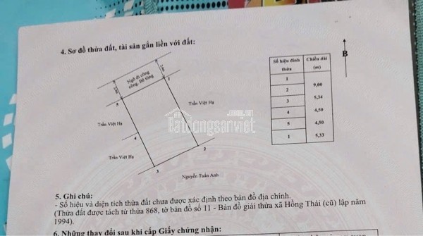 RAO BÁN CĂN 4 TẦNG ĐẸP TT. AN DƯƠNG - HẢI PHỎNG