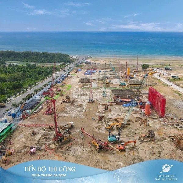 CẬP NHẬT TIẾN ĐỘ SUNSHINE BAY RETREAT – GIỮA THÁNG 07/2026
TĂNG TỐC THI CÔNG – SẴN SÀNG BƯỚC SANG