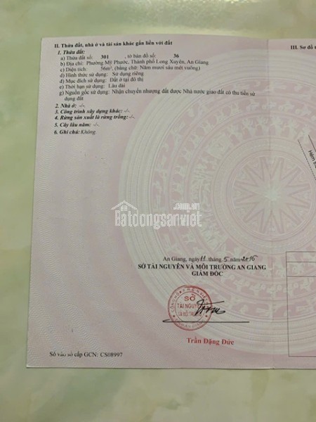 HOT- SIÊU PHẨM ĐẤT NỀN ĐÔI MẶT TIỀN ĐƯỜNG UNG VĂN KHIÊM Phường Mỹ Phước, TP Long Xuyên, An Giang