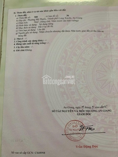 HOT- SIÊU PHẨM ĐẤT NỀN ĐÔI MẶT TIỀN ĐƯỜNG UNG VĂN KHIÊM Phường Mỹ Phước, TP Long Xuyên, An Giang