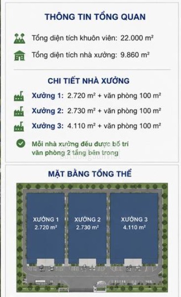 CHO THUÊ NHÀ XƯỞNG TẠI TP. TÂN UYÊN, BÌNH DƯƠNG – 9.860m²