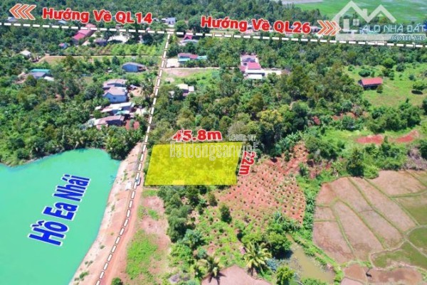 View hồ nhỏ Ea Nhái ôm mặt hồ 24m dài 43m giá 1,5 tỷ full cà phê, sầu riêng Quỳnh Anh