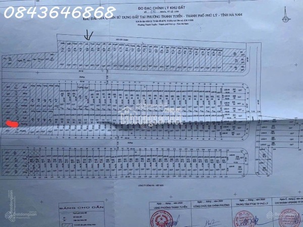 Sổ đỏ chính chủ bán đất Tổ 5, phường Thanh Tuyền 90m2, giá 2,2 tỷ. LH 0843 646 868