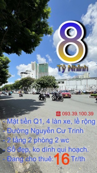 Cập nhật T10.2024 giỏ hàng Bán Nhà MẶT TIỀN trung tâm, chỉ 8 tỷ. LH: 0933910039