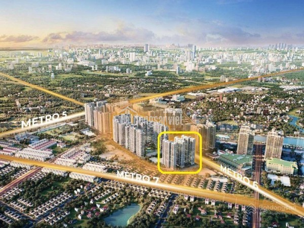 Quỹ hàng độc quyền - Căn 1PN Tòa V1 - View tuyến Metro 6 - Tầng 9 - Diện tích : 47,1m2