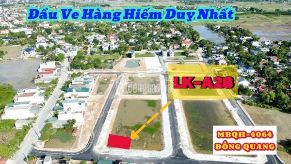 Bán lô đầu ve hàng hiếm tại MBQH 4064 xã Đông Quang, huyện Đông Sơn, Thanh Hóa