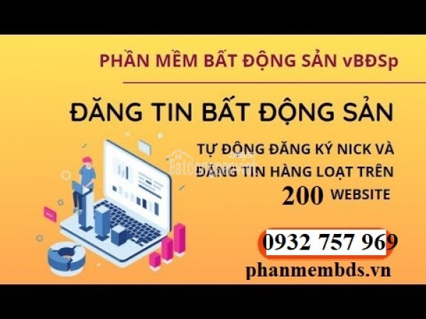 Phần Mềm Đăng Tin Bất Động Sản VBDS goi ngay 0932757969