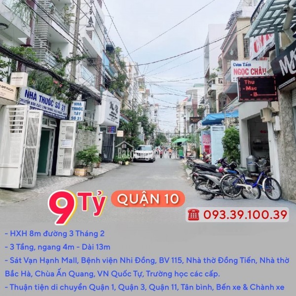 Bán nhà Quận 10, Hẻm xe hơi, 4 tầng BTCT: chỉ từ 2 tỷ. Tin thật, hình thật, xem nhà, chốt sổ.