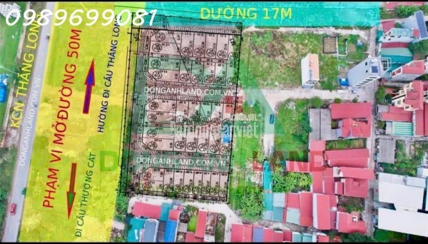 Bán đất đấu giá Sáp Mai Võng La Đông Anh 69,1m2 gần cầu Thượng Cát