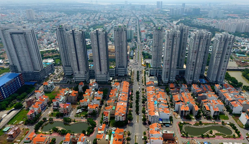 Khu đô thị Him Lam Quận 7 nhìn từ trên cao