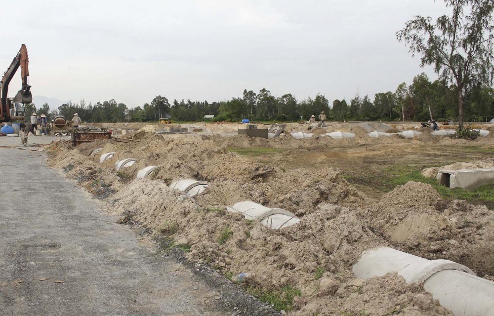 Dự án đang thi công hạ tầng