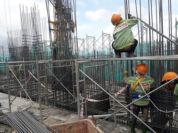 Dự án đang thi công tới tầng 29