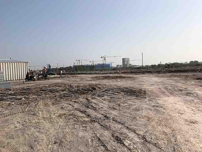 Dự án đang san lấp mặt bằng