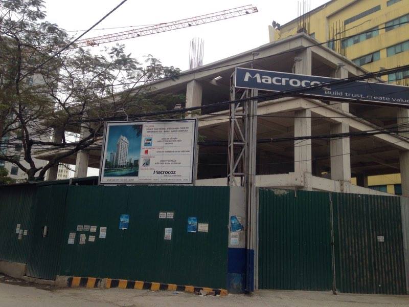 Dự án đang thi công mặt sàn tầng 4