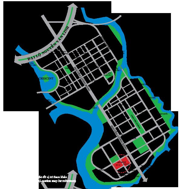 Vị trí dự án Mỹ Phú 3 vị trí dự án