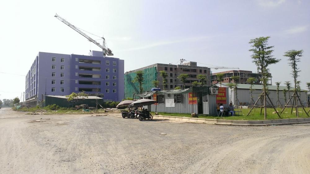 Ba tòa chung cư M1A, M1B, M1C Thanh Hà đang trong giai đoạn xây dựng hoàn thiện những công đoạn cuối cùng