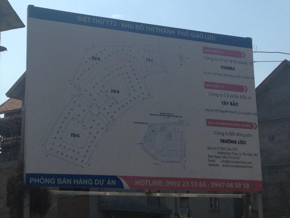 Khu biệt thự một số căn đã bàn giao, một số căn đang xây thô