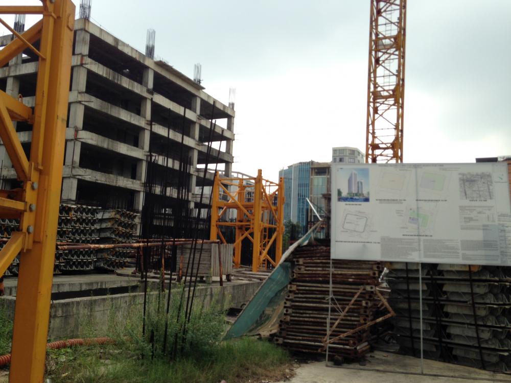 Dự án đang thi công tới tầng 7
